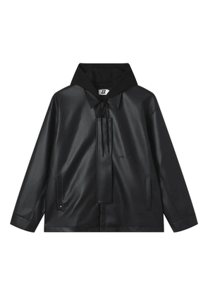 izzue hooded jacket - Black