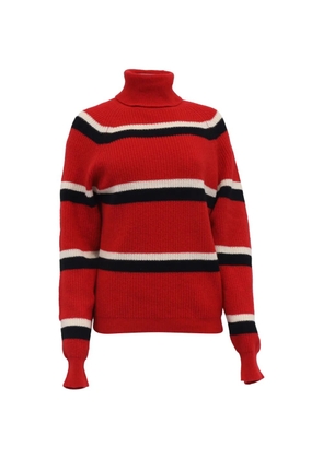 Marni Pre-Owned striped turtleneck sweater - Red