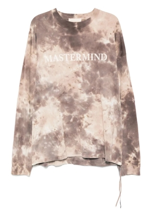 Mastermind World logo print long sleeves T-shirt - Brown