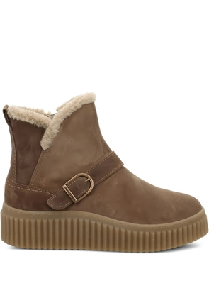 Marc O'Polo buckle-strap platform ankle boots - Brown