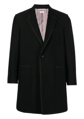 Thom Browne single-breasted wool coat - Black