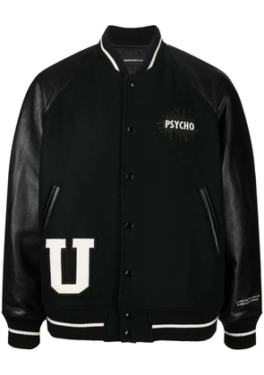 Undercover x Psycho patch bomber jacket - Black