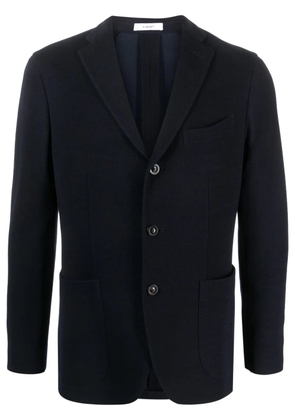 Boglioli single-breasted knitted blazer - Blue