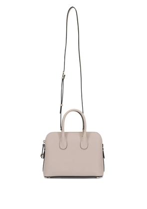 Valextra mini MyLogo leather tote bag - Neutrals