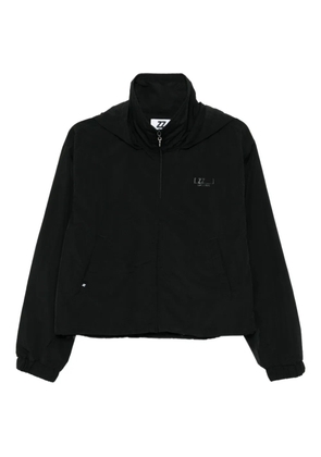 izzue logo-printed jacket - Black