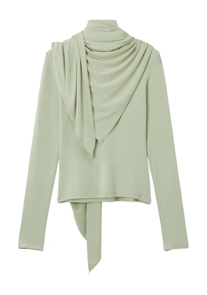 b+ab scarf-neck long-sleeve top - Green