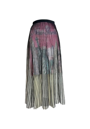 Balenciaga Pre-Owned pleated midi skirt - Black
