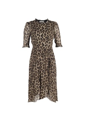 Ba&Sh leopard-print midi dress - Brown