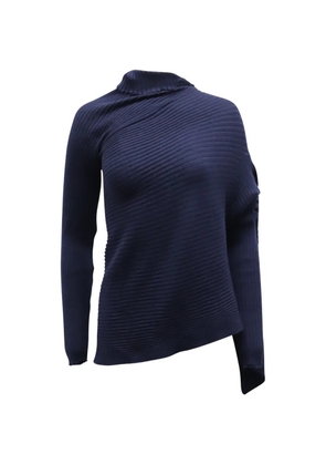 Marques'Almeida draped asymmetric sweater - Blue