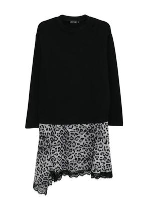 tout a coup patchwork dress - Black