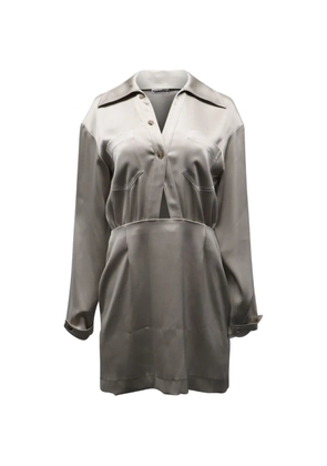 Nanushka 2001 cutout shirt dress - Grey