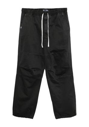 izzue panelled drawstring trousers - Black