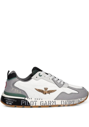 Aeronautica Militare lace-up sneakers - White