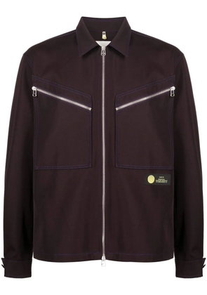 OAMC zip-up shirt jacket - Brown