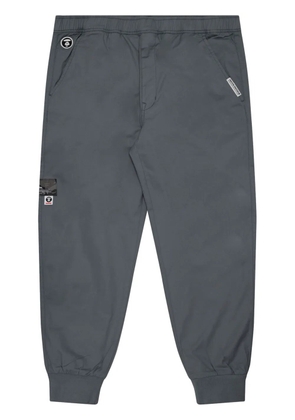 AAPE BY *A BATHING APE® logo-appliqué cotton track pants - Grey