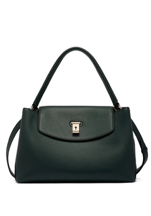 Bally Lock Me grained tote bag - Green