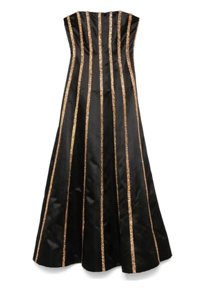 JEAN-LOUIS SABAJI strapless A-line maxi dress - Black