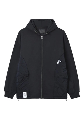 Musium Div. quilted zip-up hoodie - Grey