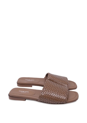 Michael Kors Vintage woven leather sandals - Brown