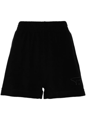 Patou logo-embroidered terry shorts - Black