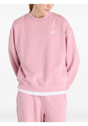 New Balance logo-detail crew-neck sweatshirt - Pink