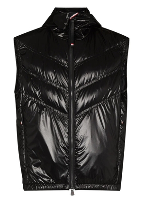 Moncler Grenoble chevron-quilted padded gilet - Black