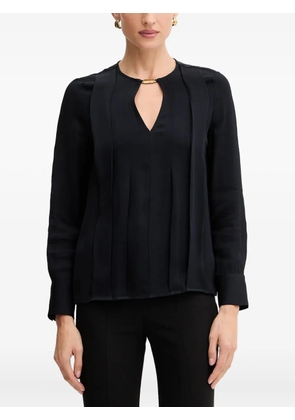 MARCIANO by GUESS keyhole pleated top - Black