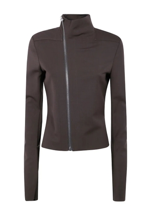 Rick Owens Gary high-neck zip-front jacket - Brown