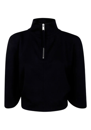 Thom Krom high-neck zip-front top - Black