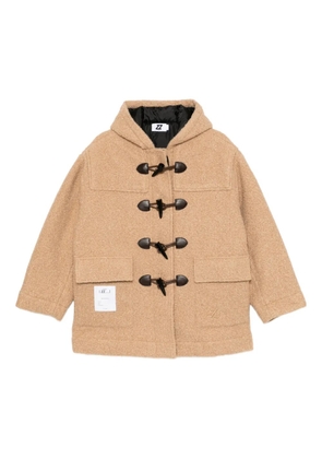 izzue logo-patched jacket - Neutrals