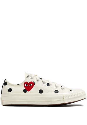 Comme Des Garçons Play x Converse Chuck Taylor 70 polka-dot heart sneakers - White