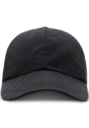 Burberry checked baseball cap - Black