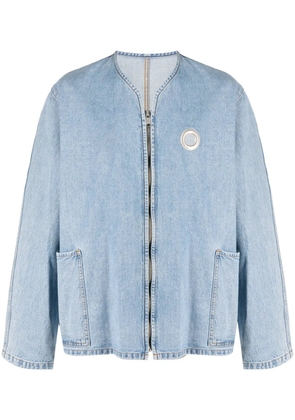 Craig Green zip-up denim jacket - Blue