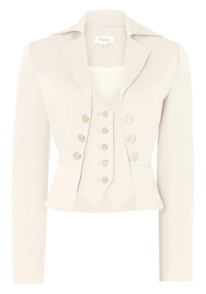 Temperley London Castell cropped blazer - Neutrals