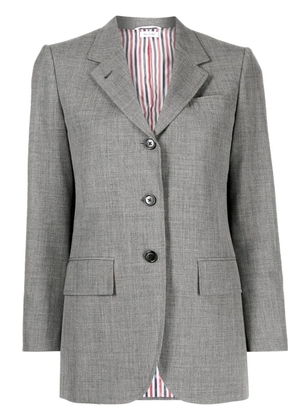 Thom Browne embossed buttons single-breasted blazer - Grey