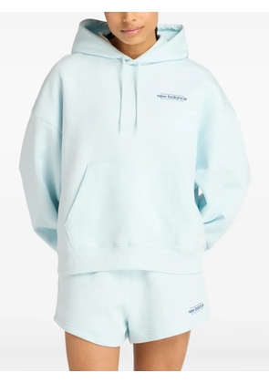 New Balance Reimagined gradient-logo hoodie - Blue