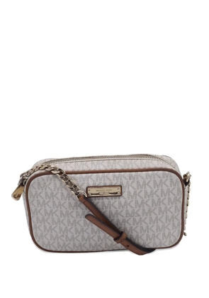 Michael Kors Vintage logo-print chain-detail cross-body bag - Neutrals