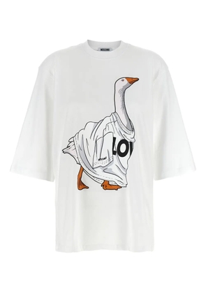 Moschino goose print crewneck t-shirt - White