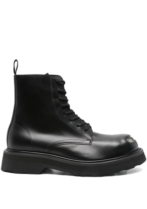 Kenzo lace-up leather boots - Black