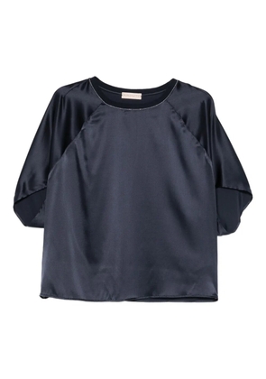 Purotatto round-neck chain-detail T-shirt - Blue