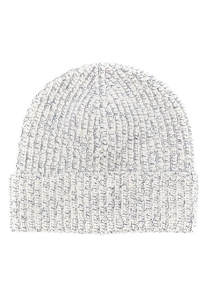 Brunello Cucinelli ribbed-knit cashmere beanie - Neutrals