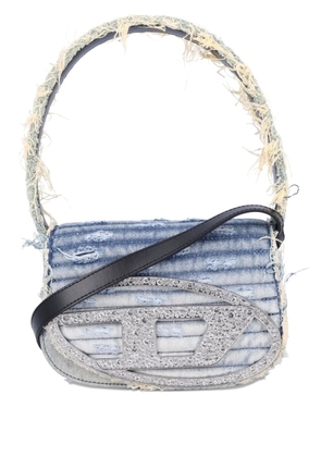 Diesel 1DR crystal-embellished denim shoulder bag - Blue