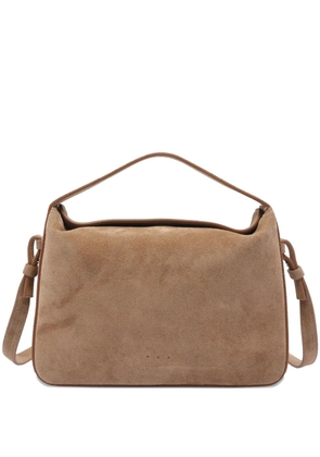 Aesther Ekme top-handle suede-leather shoulder bag - Brown