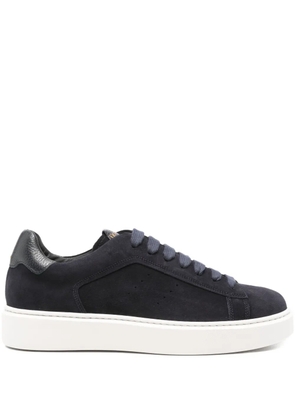 Doucal's Clay suede lace-up sneakers - Blue