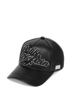 Philipp Plein curved embroidered baseball cap - Black