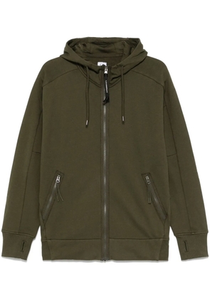 C.P. Company Goggles-detail zip-up hoodie - Green