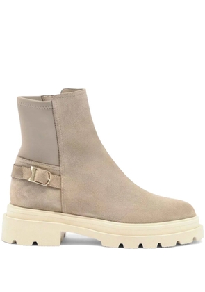 Santoni 40mm suede boots - Neutrals