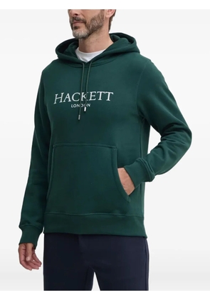 Hackett logo-embroidery hoodie - Green