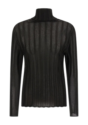 Fabiana Filippi ribbed lurex sweater - Black