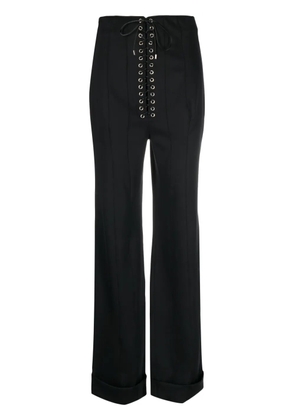 Weinsanto tie-fastening high-waisted trousers - Black